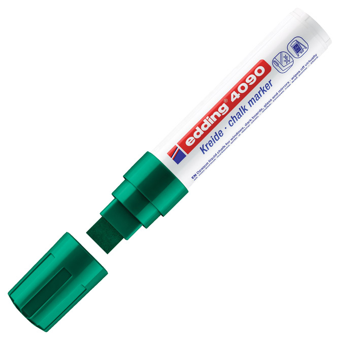 Marker-kreda za staklo 4-15 mm Edding 4090 zeleni Marker-kreda za staklo 4-15 mm Edding 4090 zeleni