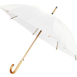 Kišobran Zeus 86226/BE drvena drška bijeli, 105cm, autom.P12/60
