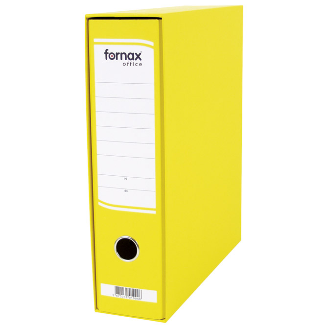 Registrator A4 široki u kutiji Office Fornax žuti Registrator A4 široki u kutiji Office Fornax žuti