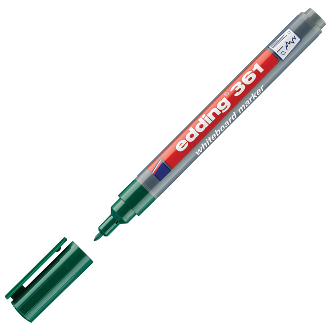 Marker za bijelu ploču 1 mm Edding 361 zeleni Marker za bijelu ploču 1 mm Edding 361 zeleni