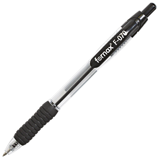 Olovka kemijska grip F-070 uložak crni Fornax crna Olovka kemijska grip F-070 uložak crni Fornax crna