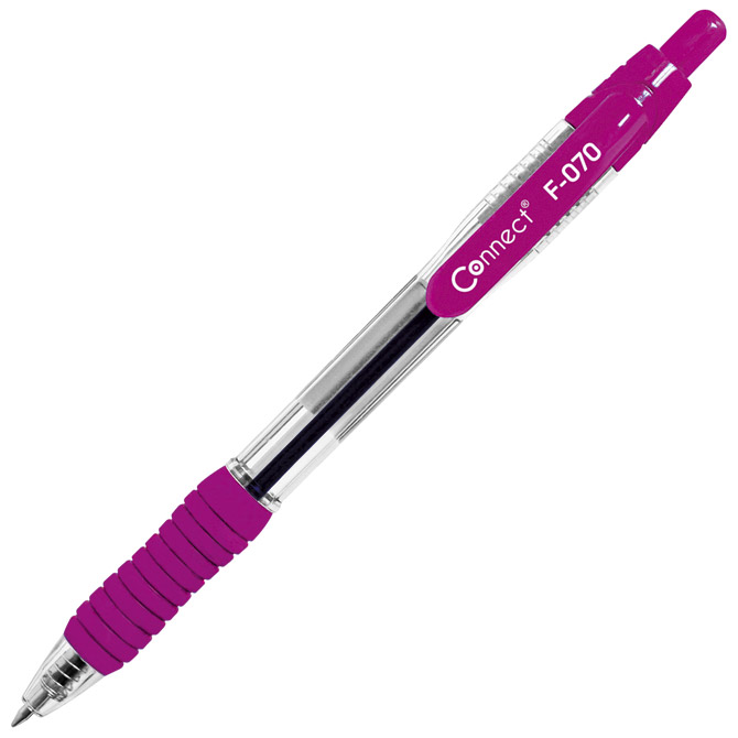Olovka kemijska grip F-070 uložak plavi Connect roza Olovka kemijska grip F-070 uložak plavi Connect roza