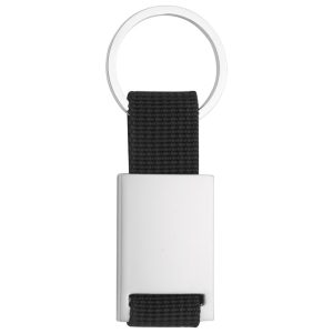 Privjesak za ključeve metal-textil Anda crni