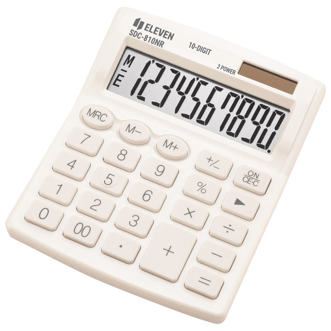 Kalkulator komercijalni 10mjesta Eleven SDC-810NRWHE bijeli Kalkulator komercijalni 10mjesta Eleven SDC-810NRWHE bijeli